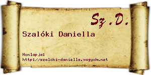Szalóki Daniella névjegykártya